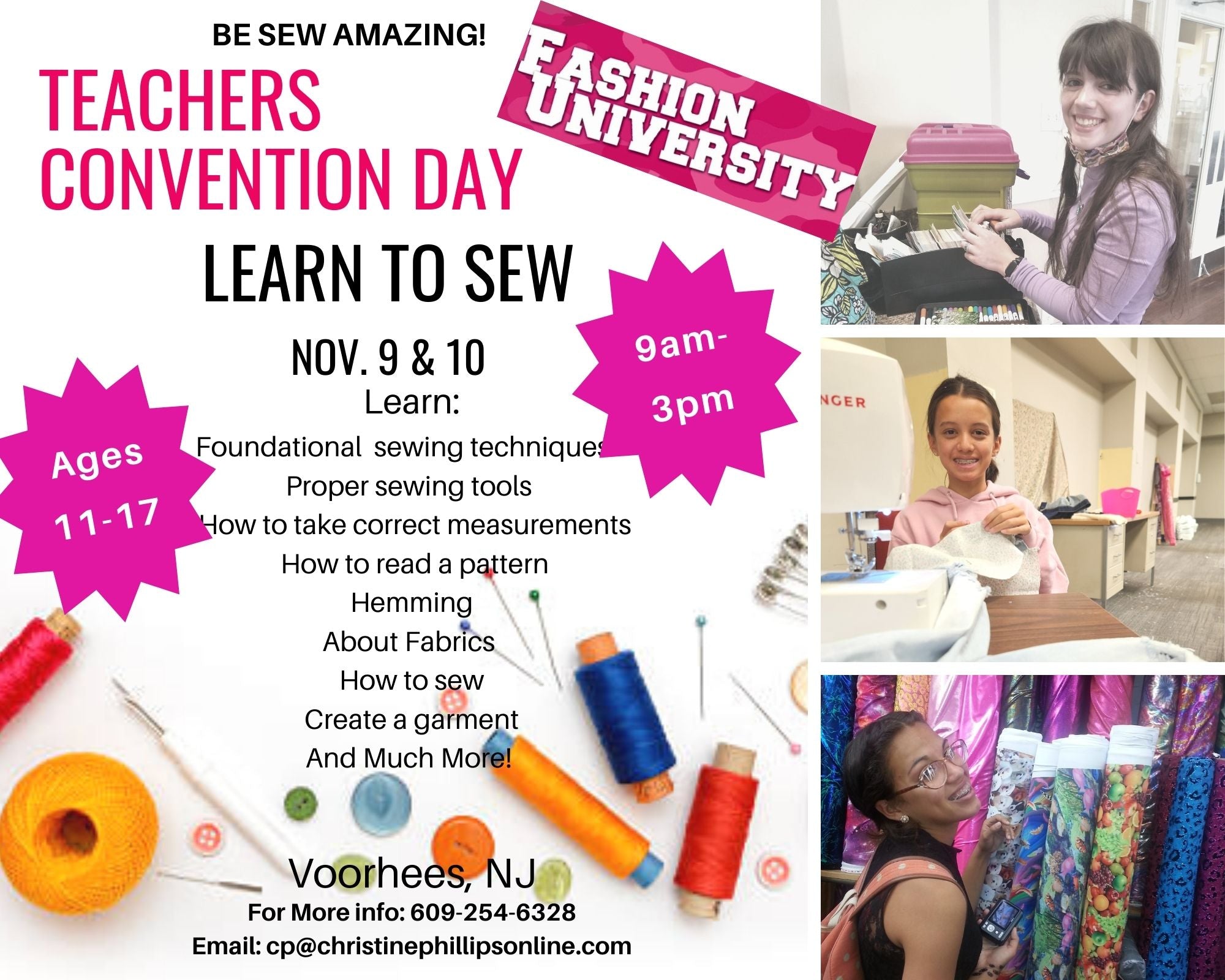 Teacher's Convention Sewing Day! Fashion University